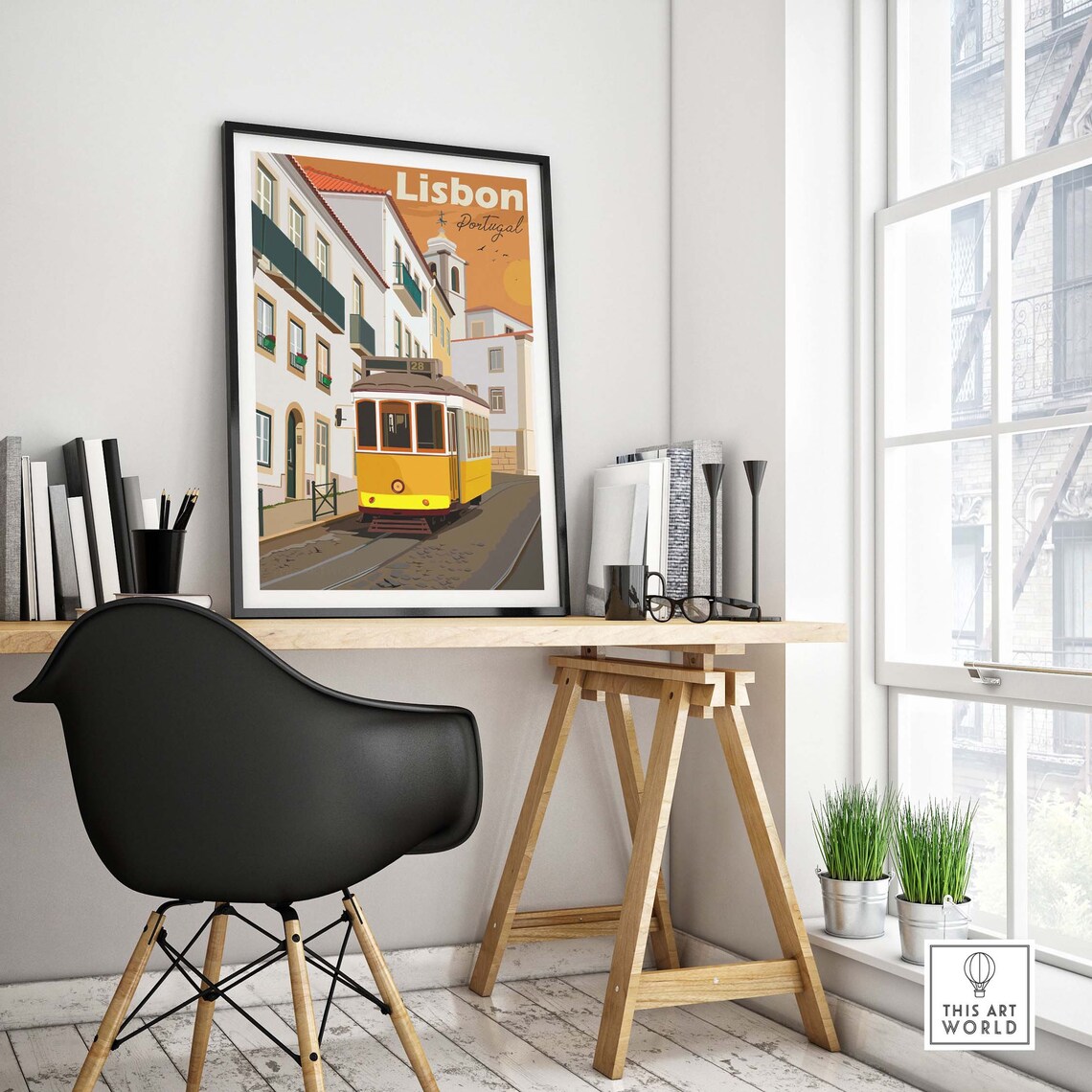 Lisbon Portugal Home Wall Decor Travel Poster - Image 4