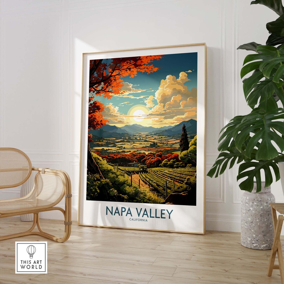 Napa Valley Poster, Travel Poster for Home Decor - Image 3