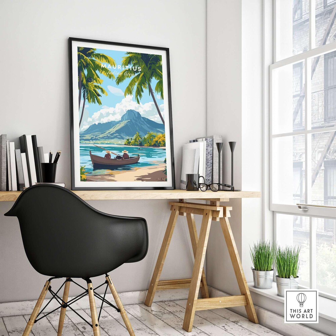 Mauritius Island, Serene Tropical Escape Poster - Image 4