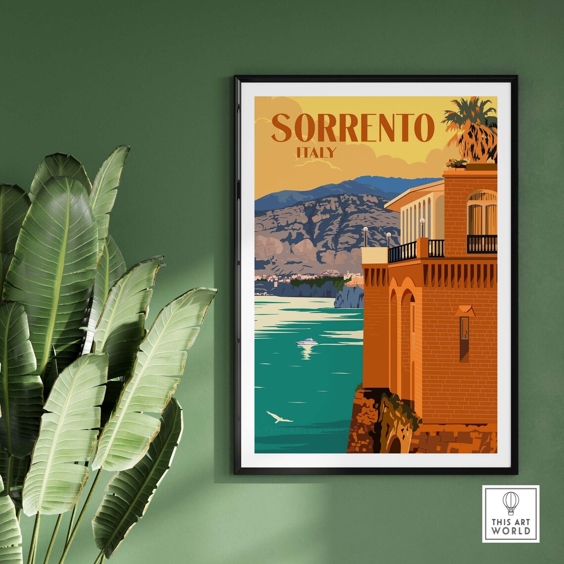 Sorrento Italy Travel Poster, Amalfi Coast Wall Art - Image 2