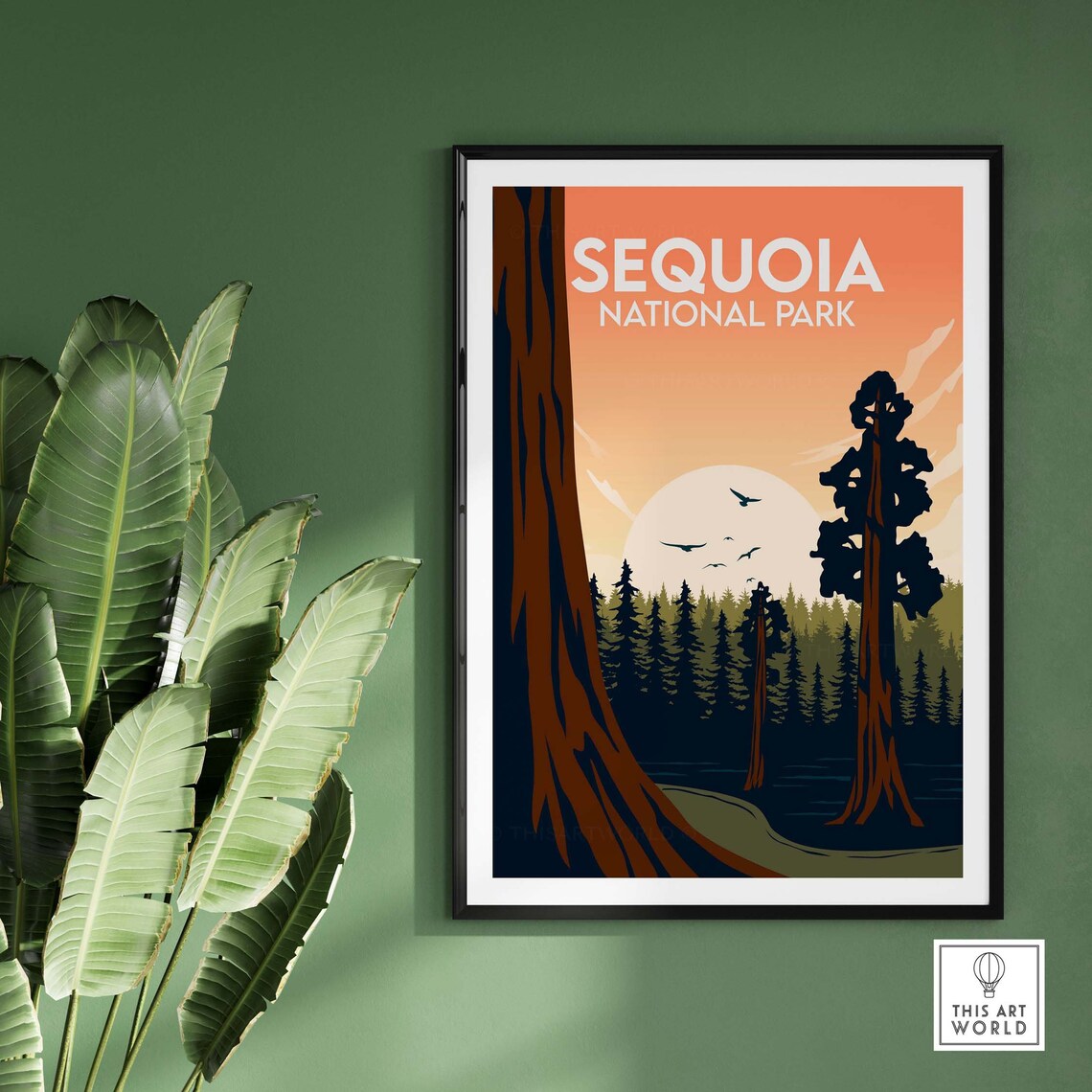 Sequoia National Park California Travel Poster - Image 3