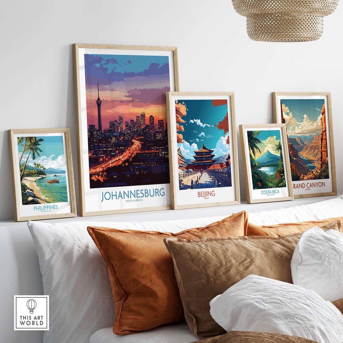 Johannesburg Jhb Skyline, South Africa Travel Poster - Image 3