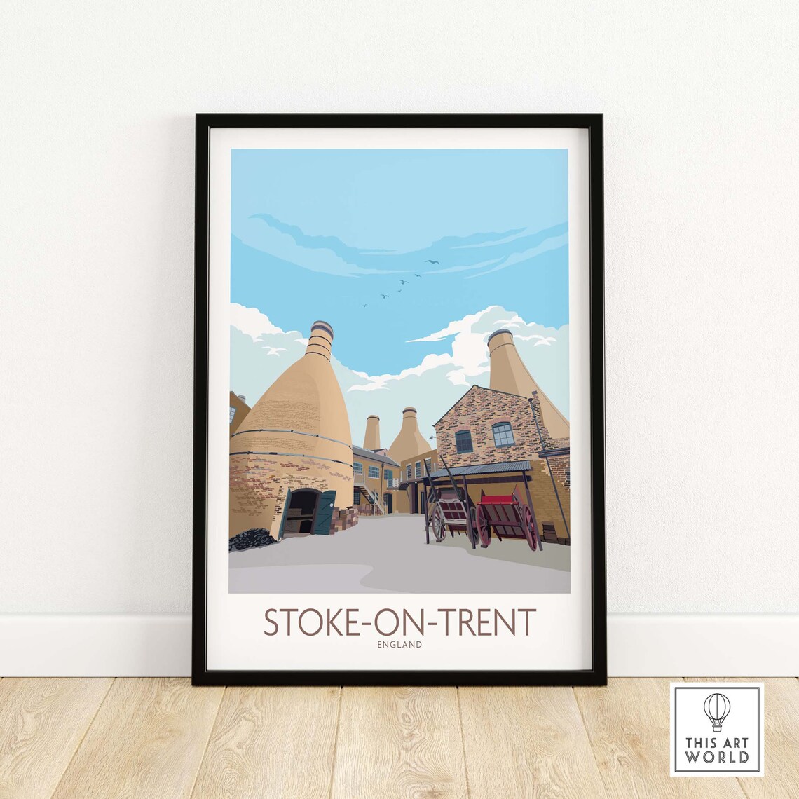 Stoke On Trent Travel Poster, Staffordshire England