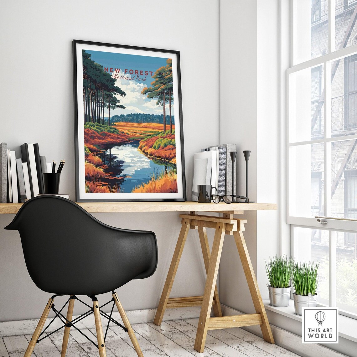 New Forest National Park - Vintage Travel Poster - Image 4