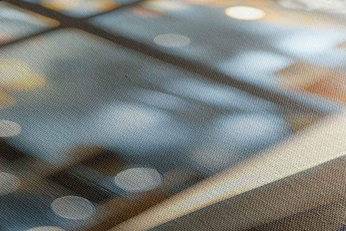 Steaming Cup On Cafe Counter At Golden Hour Autumn Photo Print - Image 2