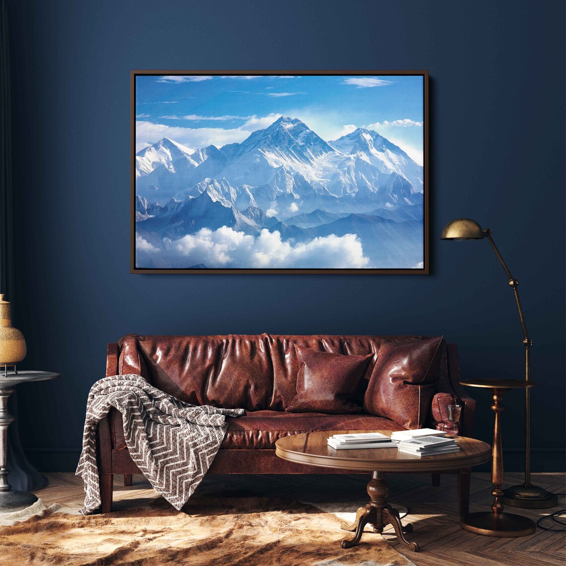 Majestic Himalayas Mountain Range Ejecting Through Clouds Photography Print Wall Art Print Asia Wall Art Ready To Hang