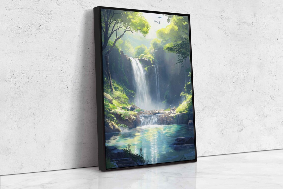 Enchanted Glen Fairy Tale Trees, Gentle Waterfall - Image 4