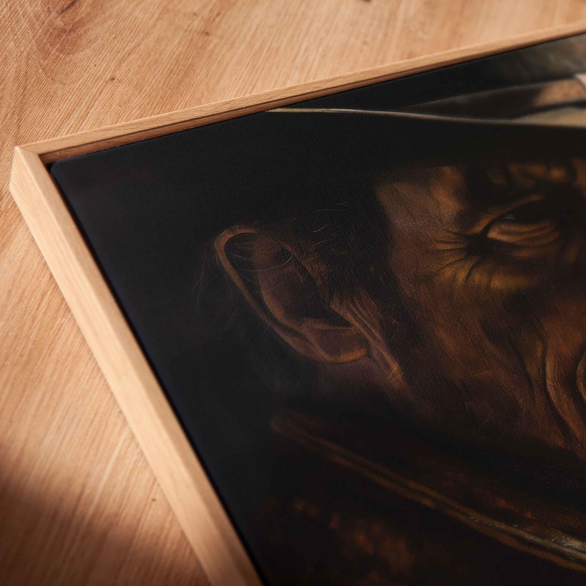 Dark Cowboy Portrait Half In Shadow Moody Western Wall Poster - Image 2