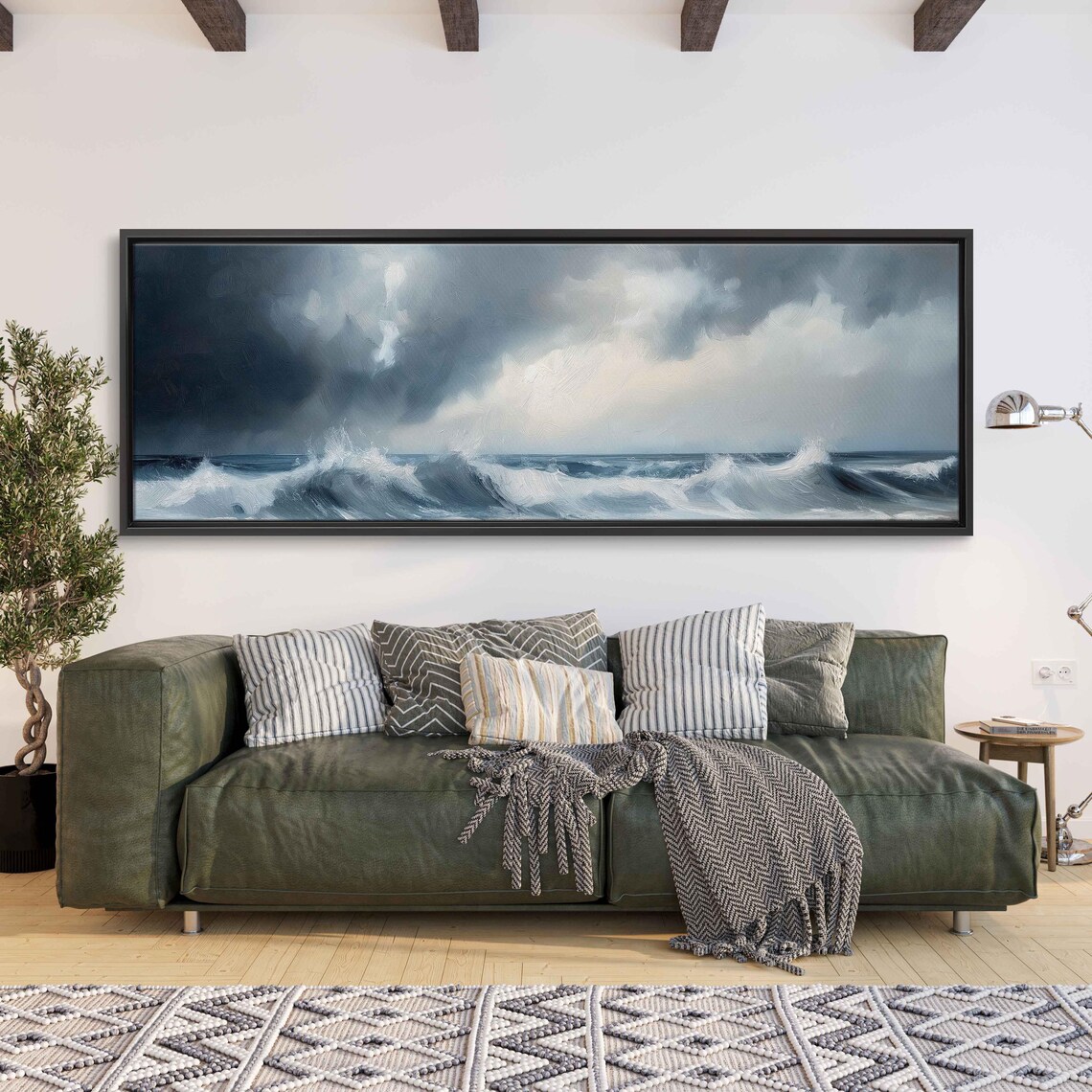 Waves Breaking Over Itself, Ocean Decor Gift for Surfer - Image 3