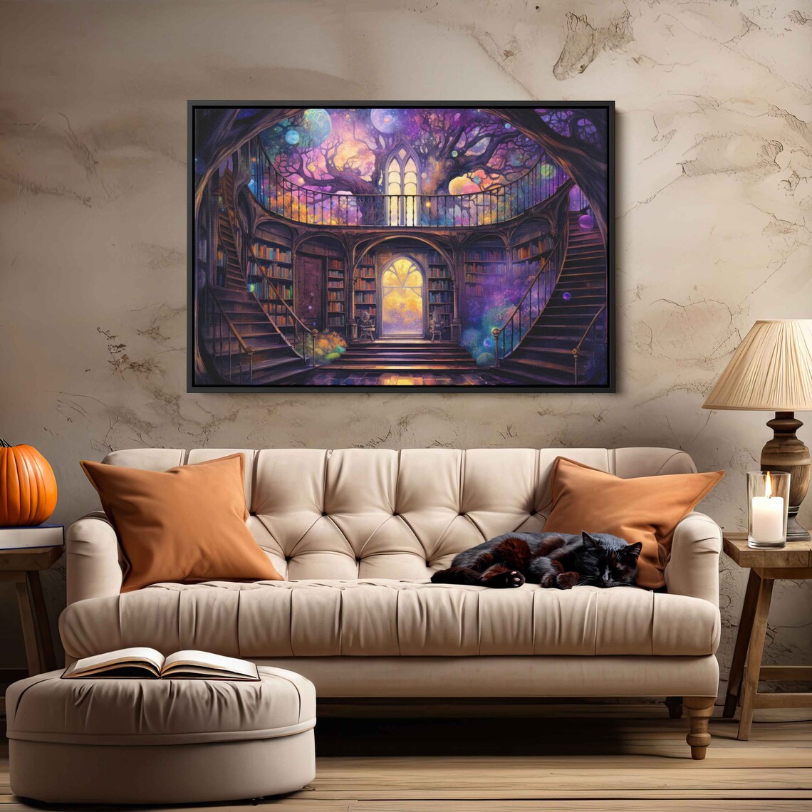 Magical Enchanted Library Tree Of Knowledge Poster - Image 2