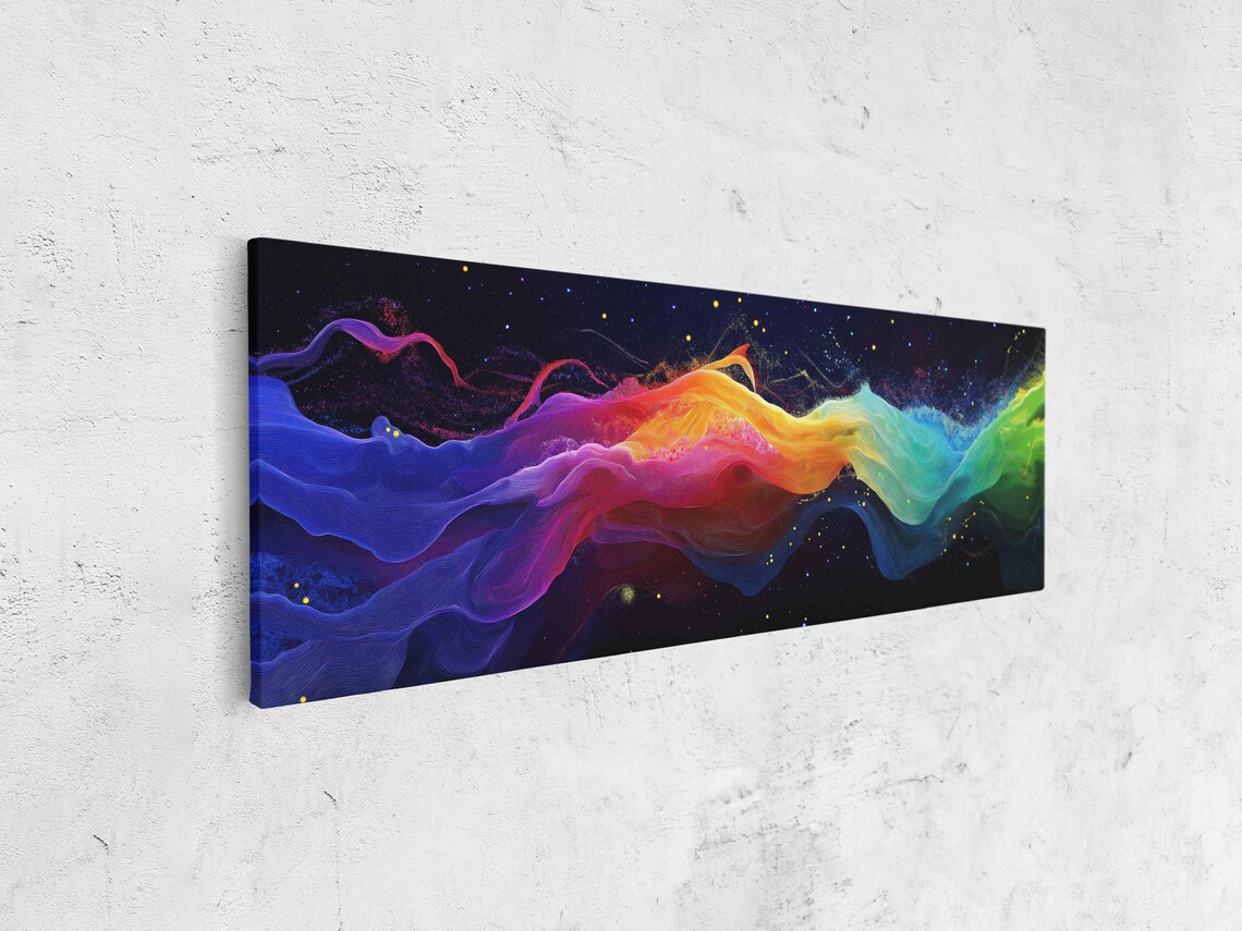 Abstract Internet Art, Colorful Flowing Data Rivers - Image 4