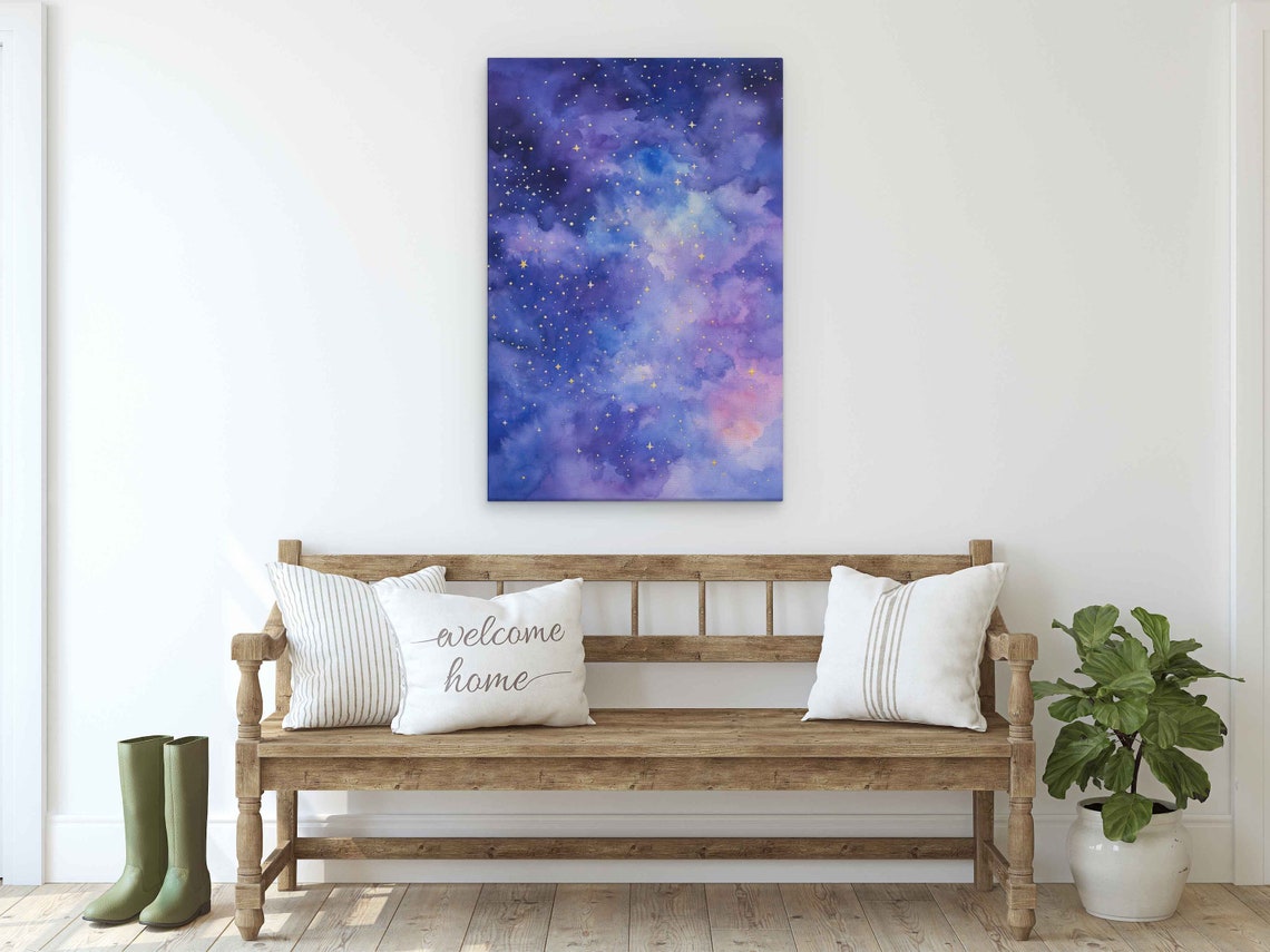 Starry Clouds Framed Print Ready To Hang - Image 2