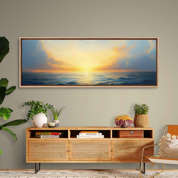 Vast Ocean Horizon at Sunrise Art Print