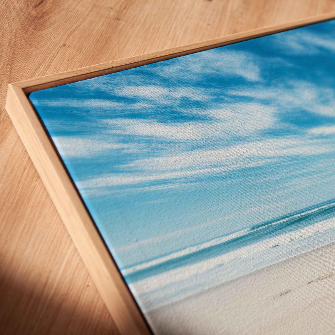 Colorful Surfboards White Sandy Beach Blue Ocean Waves Surf Wall Art - Image 2