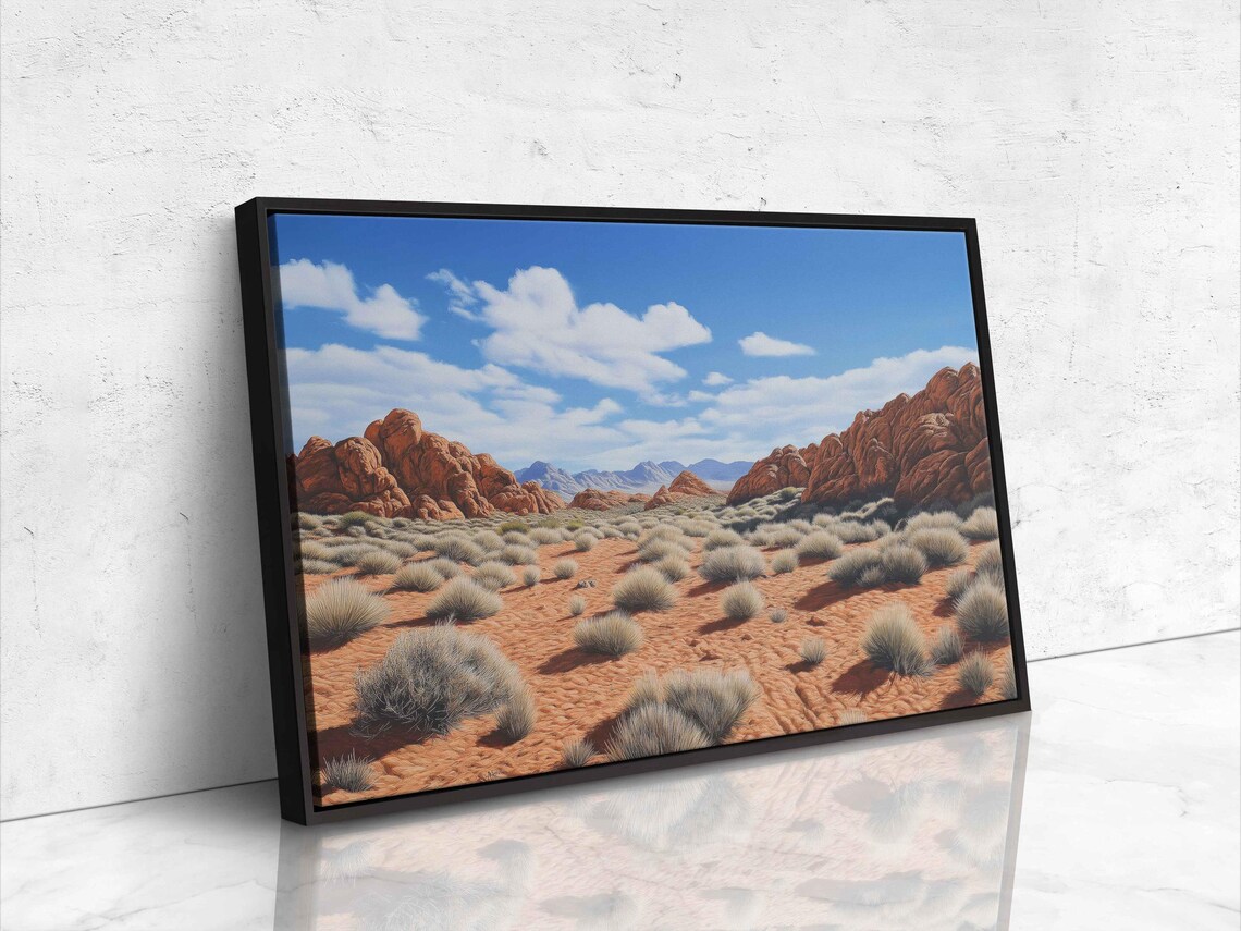 Arizona Desert Landscape Art Print, Sandstone Formations - Image 4