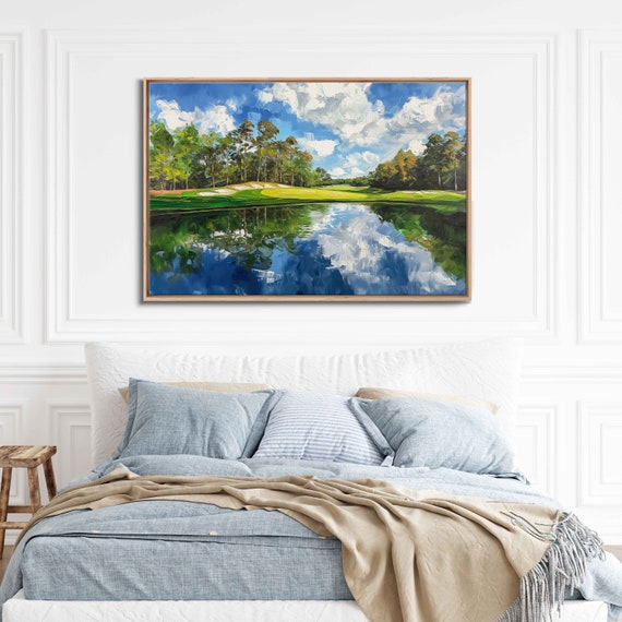 Augusta National Golf Course Green Acrylic Wall Art Print Gift For Golfer Beautiful Foliage Gift For Him Ready To Hang