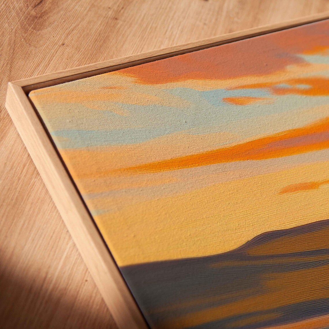 Grizzly Bear In Golden Tundra Field Dramatic Sunset Oil Painting Poster - Image 2