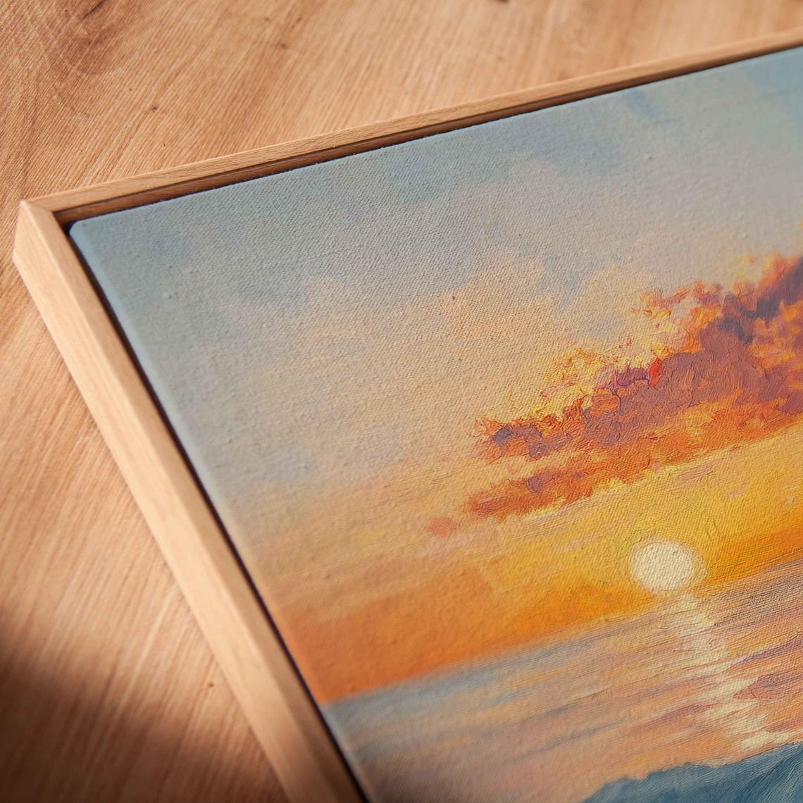 Serene Surf Scene During Sunset Wall Art Print Gift For Surfer Ocean Art Ready To Hang - Image 2