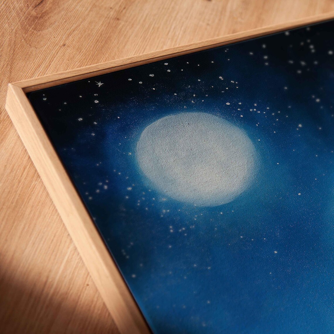 Lion Silhouette On Mountain, Starry Night Sky - Image 2