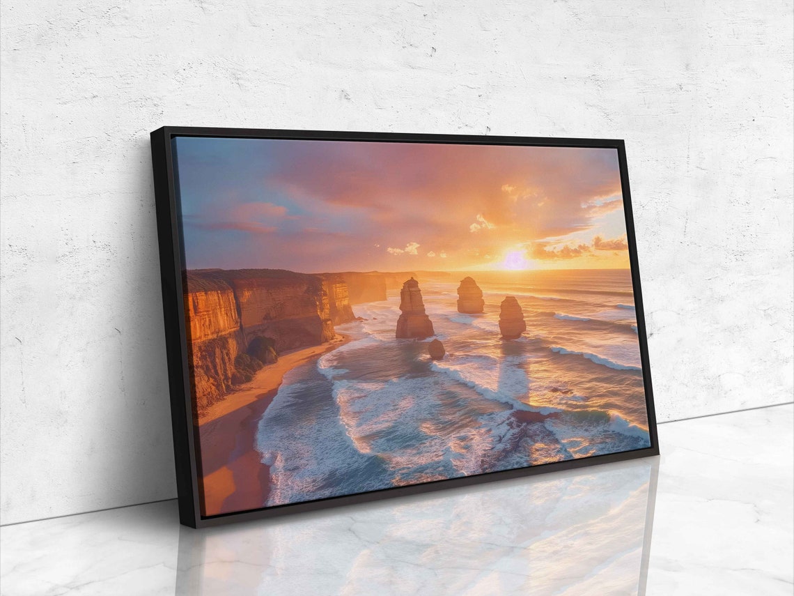 Twelve Apostles Sunset Great Ocean Road Australia Coast Poster - Image 4