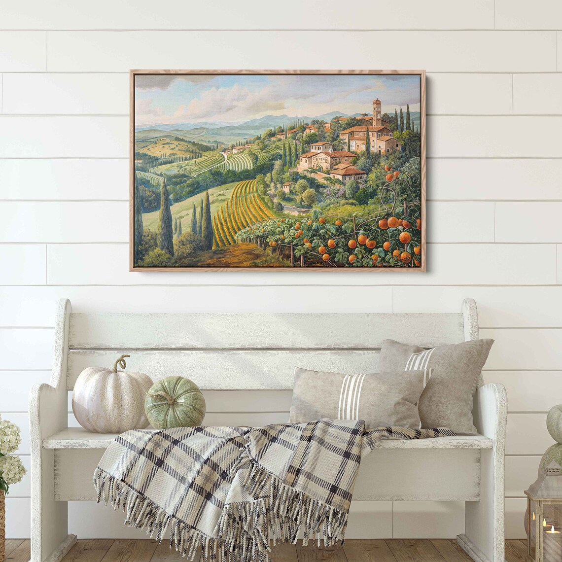 Rolling Hills of Tuscany, Haeckel-Inspired Art Print - Image 2