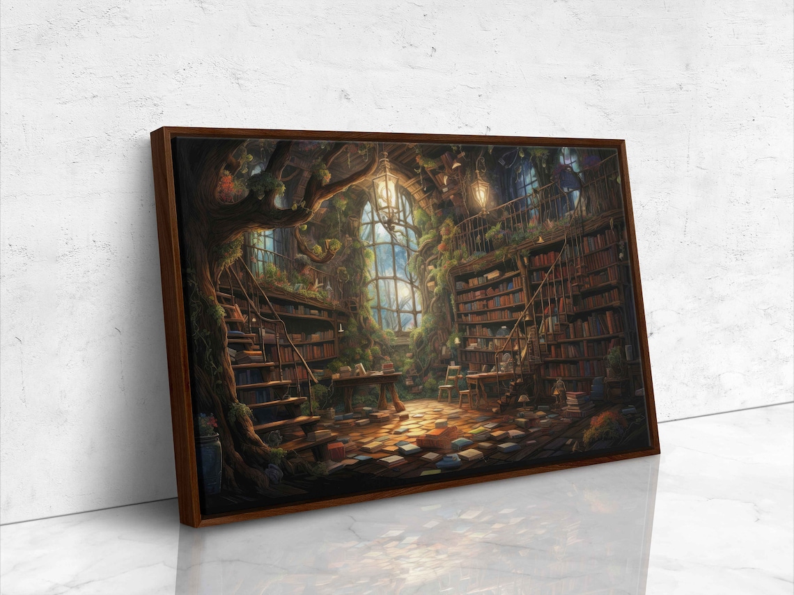 Magical Treehouse Library Reading Nook, Gift for Bookworms - Image 4