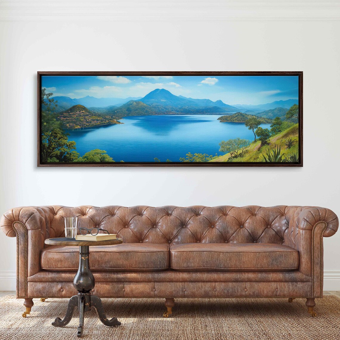 Valle De Bravo Landscape Abstract Oil Painting Print