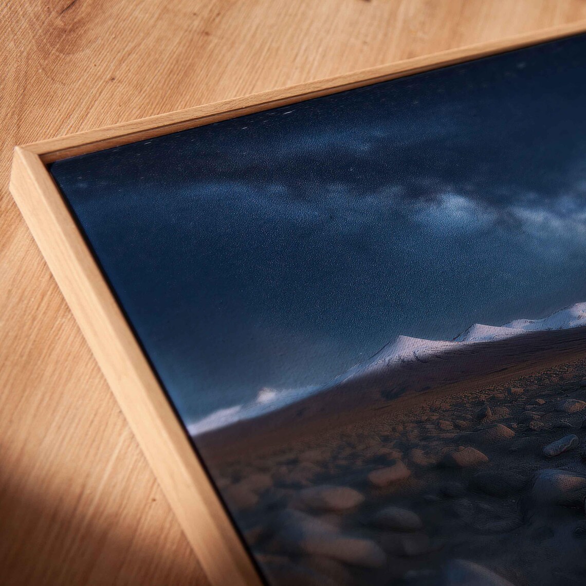 Milky Way Over Volcanic Desert And Snow Tipped Peaks At Night Poster - Image 2
