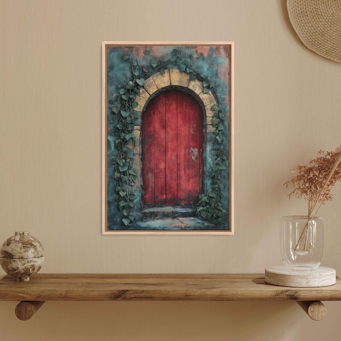 Ivy Covered Archway, Whimsical Magic Art Print