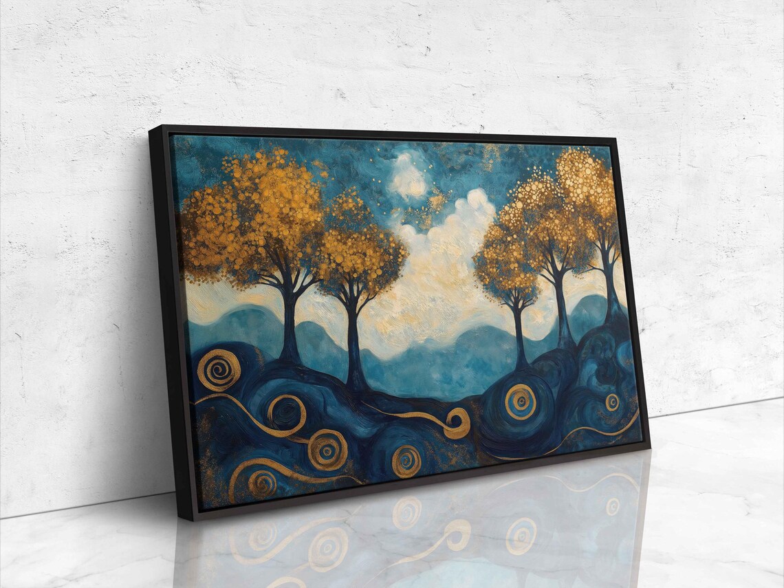 Ethereal Landscape With Shimmering Trees - Image 4