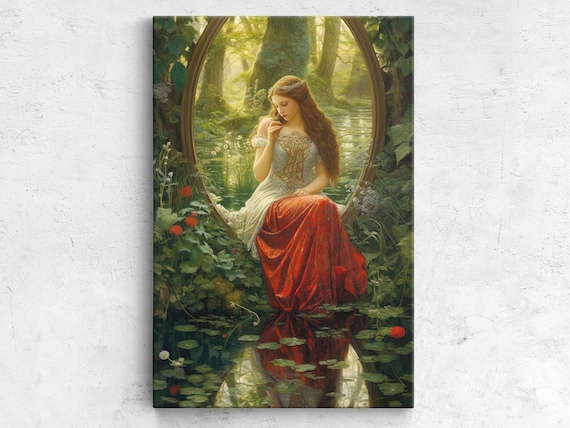 Medieval Princess In The Forest, Art Print