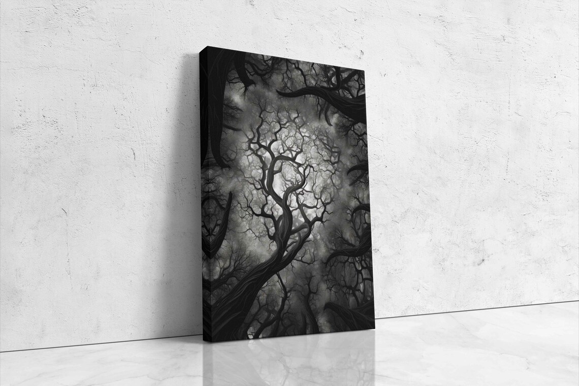 Looking Up Into The Tree Branches Art Print - Image 4