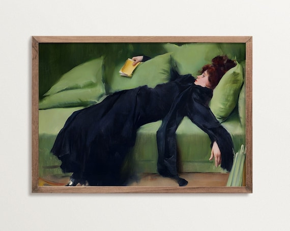 Victorian Young Woman Vintage Portrait Art Print