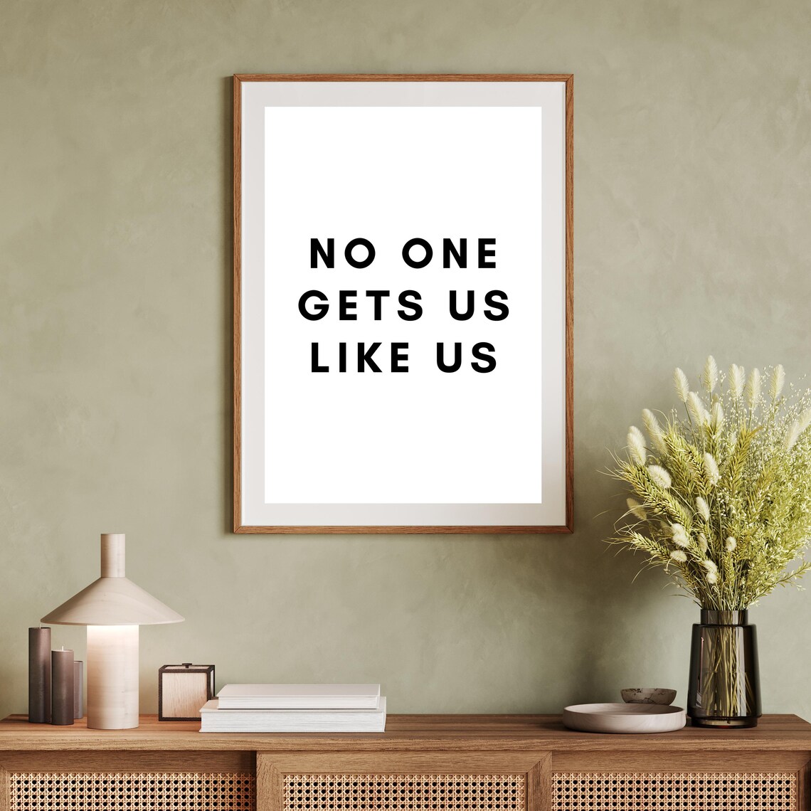 No One Gets Us Like Us Funny Friendship Quote Typography Poster - Image 3