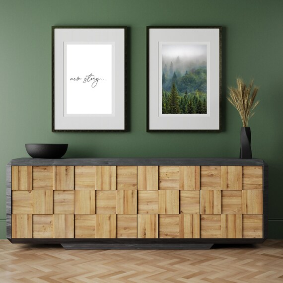 New Story Minimalist Script Quote Fresh Start Typography Poster