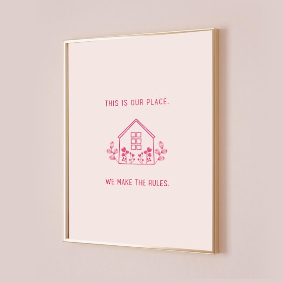 This Is Our Place Taylor Poster Quote Art Print