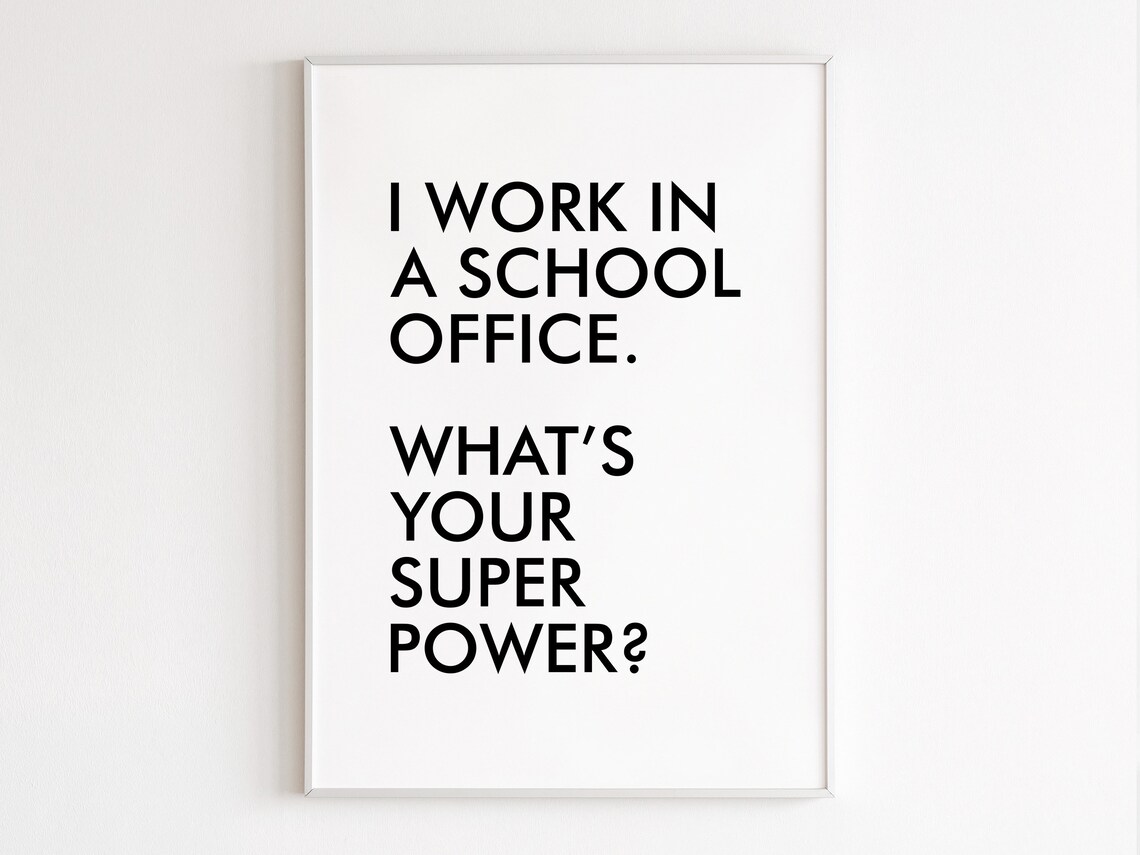 School Office Staff Appreciation Office Manager Art Print