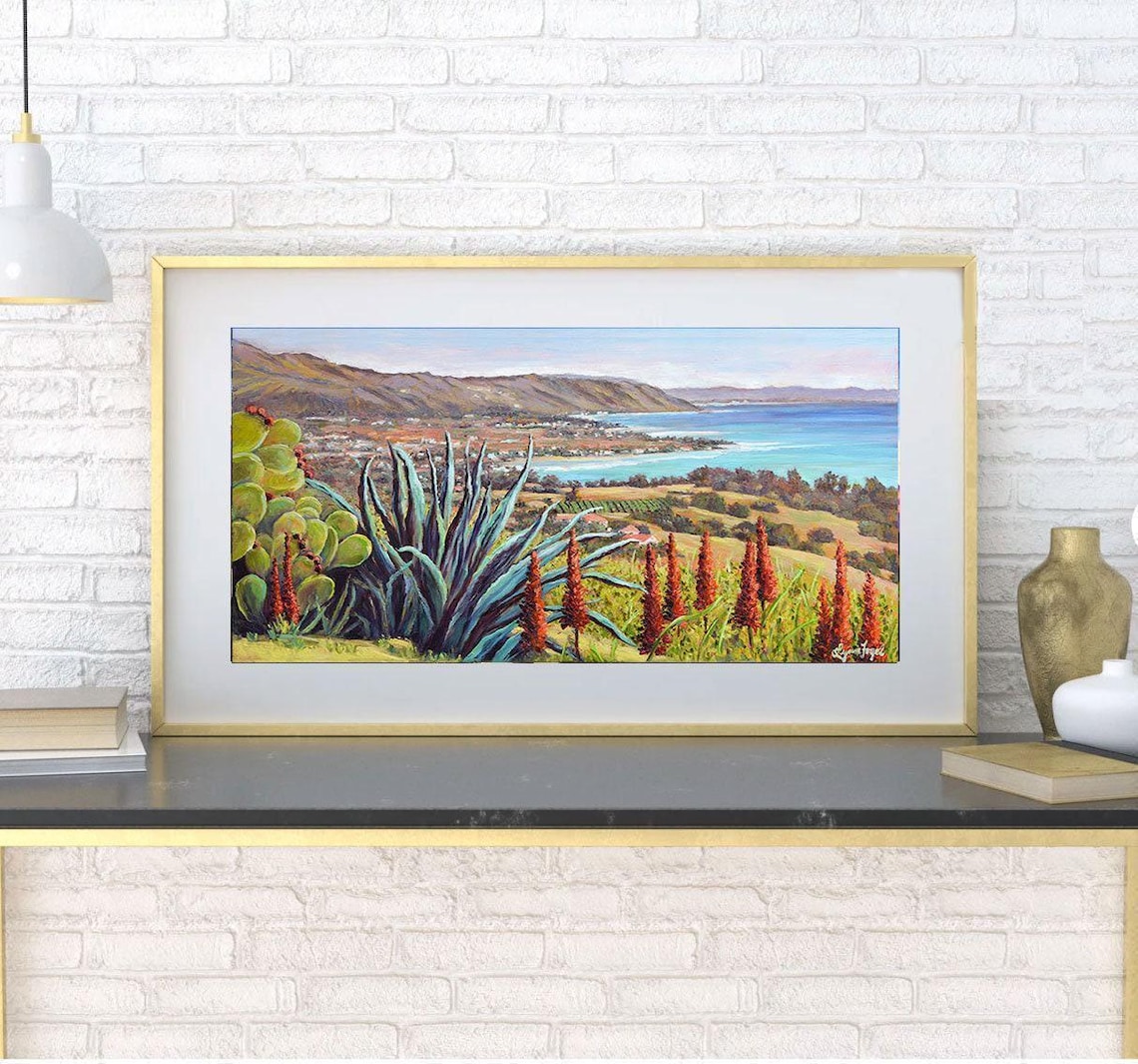 Goleta Landscape, Santa Barbara Travel Poster - Image 2