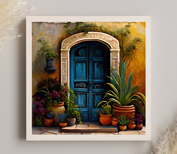 Colorful Mexican Home Decor Art Print for Living Room