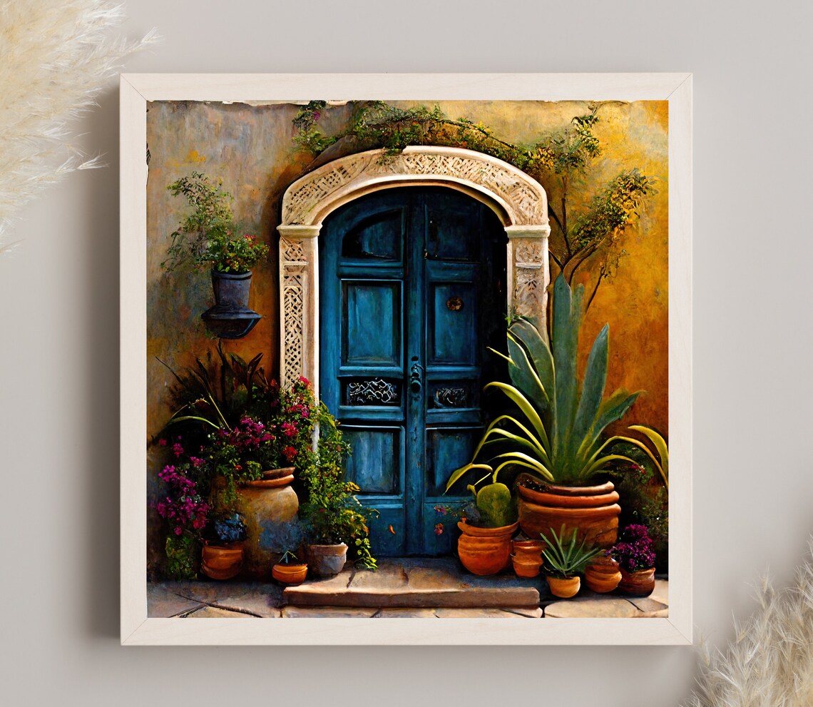 Colorful Mexican Home Decor Art Print for Living Room