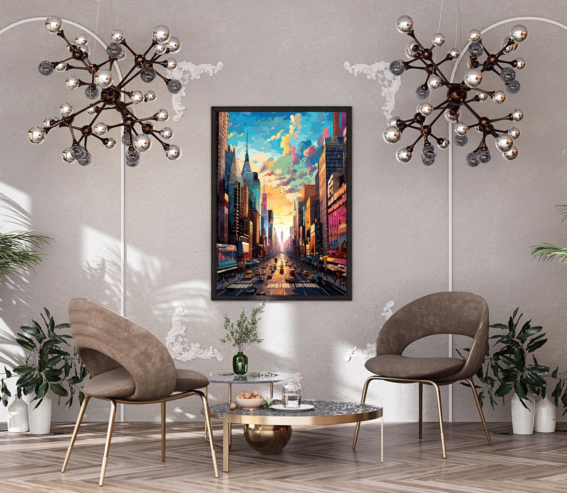 New York City Modern Art Print - Image 4