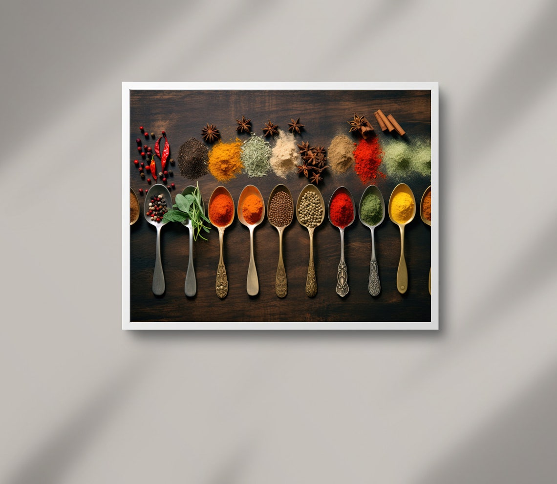 Spice Herb Colorful Kitchen Art Print - Image 3