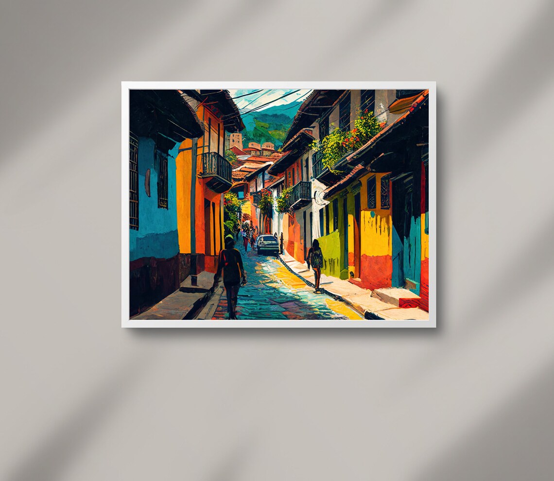 Santander Colombia Travel Poster, Oil-Painting Style - Image 2