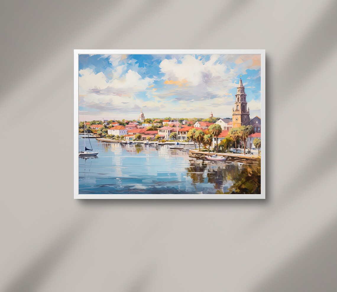 St Augustine Florida Travel Poster, Living Room Decor - Image 2