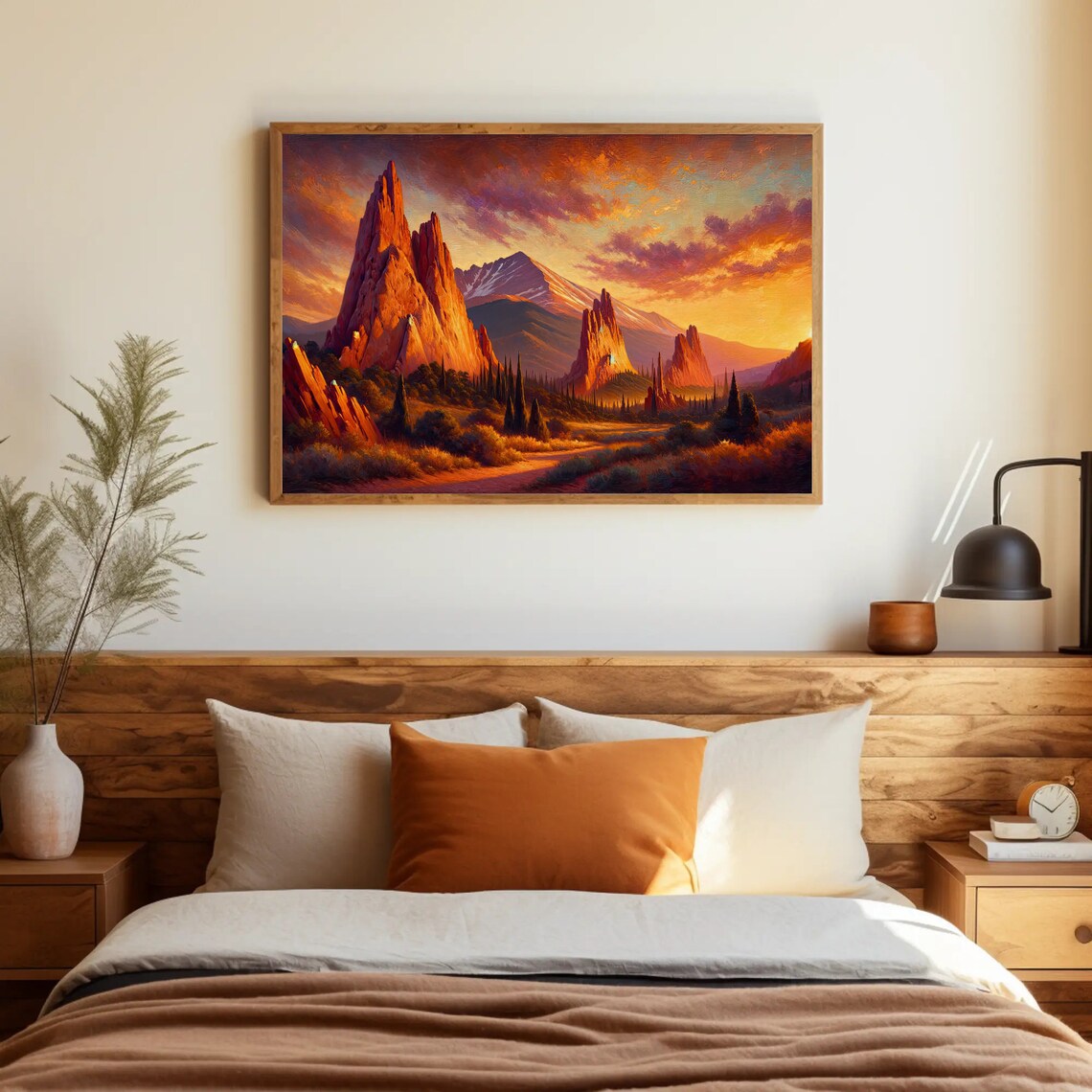 Garden Of The Gods Red Rock Spires And Pikes Peak Sunrise Poster - Image 5