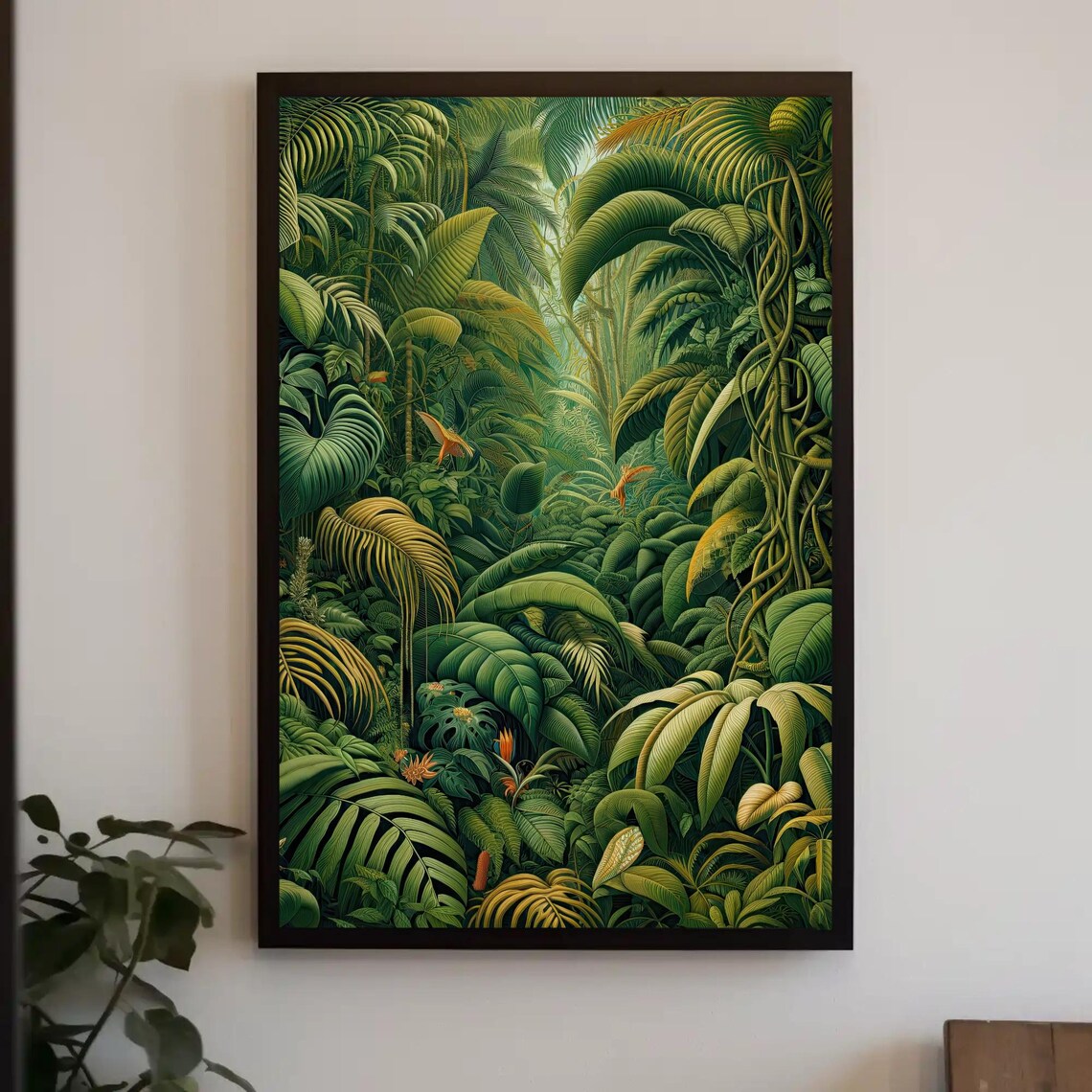 Henri Rousseau Tropical Jungle Oil Painting Art Print