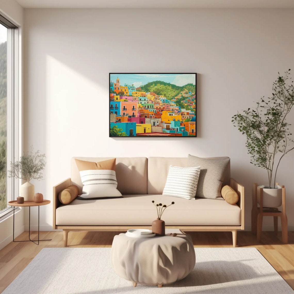 Colorful Guanajuato Mexico Hillside Town Panorama Travel Wall Poster - Image 5