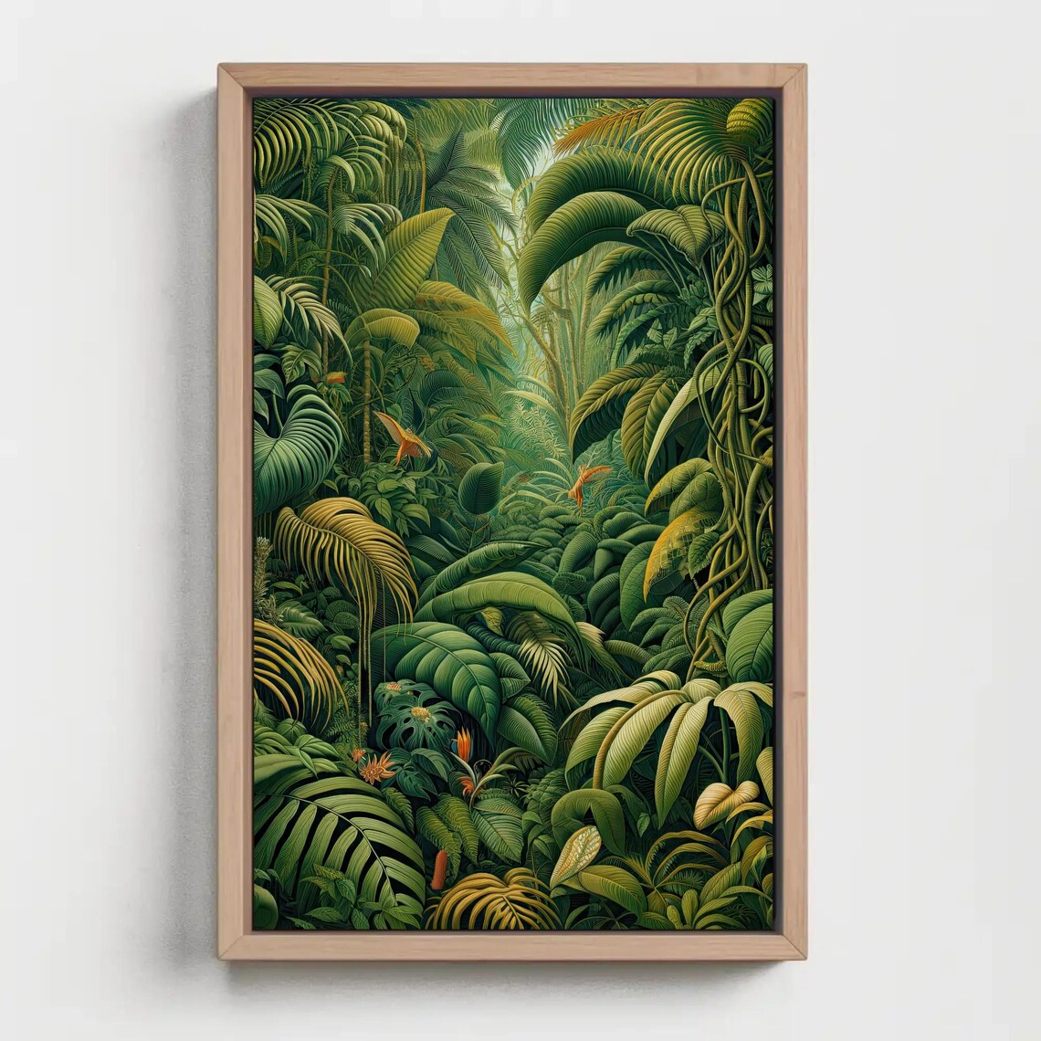 Henri Rousseau Tropical Jungle Oil Painting Art Print - Image 5