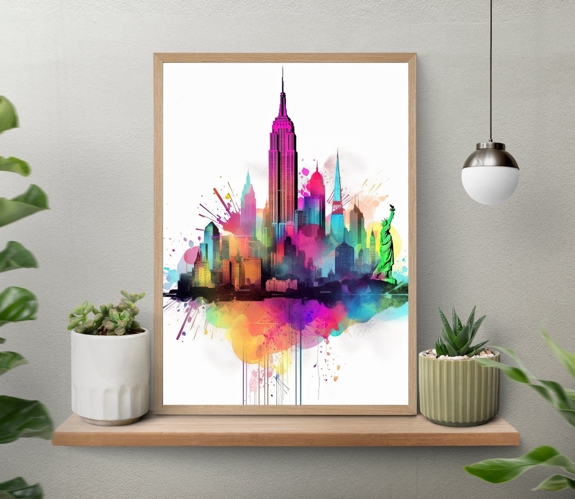 New York Art Print New York Art New York Travel Print New York Art Deco Poster New York Travel Print New York Wall Decor - Image 5