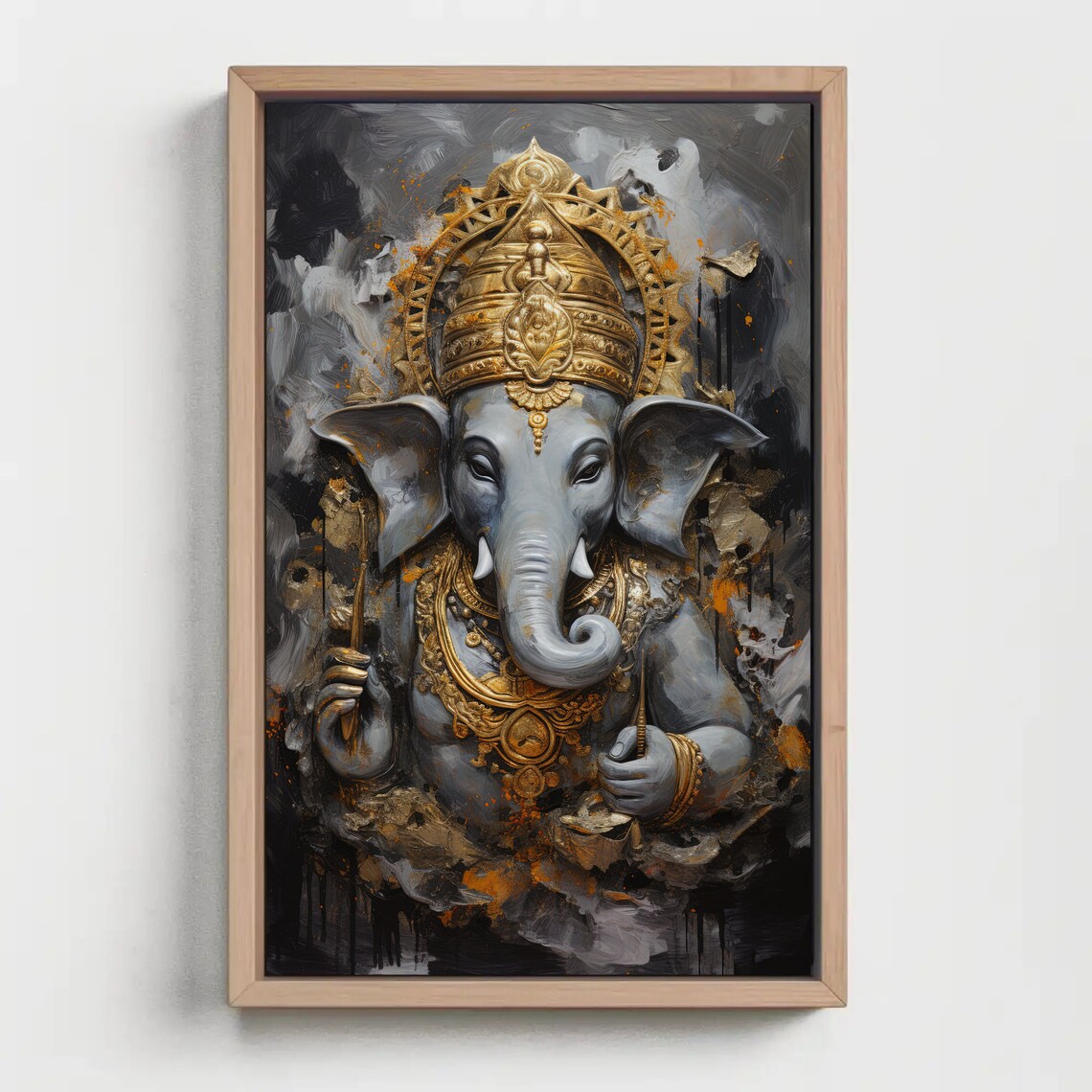 Ganesh Ji Ganesha Art Print, Hindu Wall Decor - Image 5